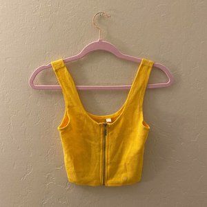 NWT Marigold Yellow Cropped Tank from PacSun (XS)